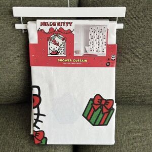 Hello Kitty‎ Christmas Shower Curtain Sanrio Holiday Present Fabric 72" x 72"